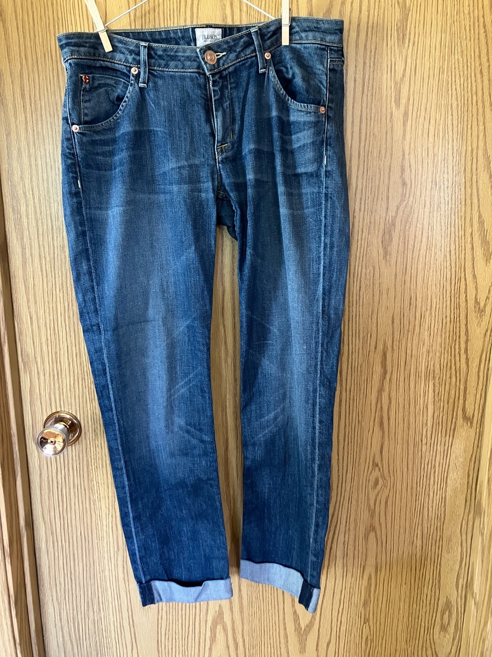 Hudson Jeans Straight Leg Dark Blue Women’s Jeans